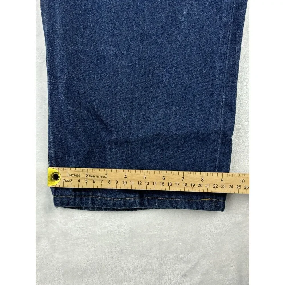 Levi's Mens Jeans 501 Button Fly Blue Denim‎ Jeans Size 46x32 (42x28 Measured)